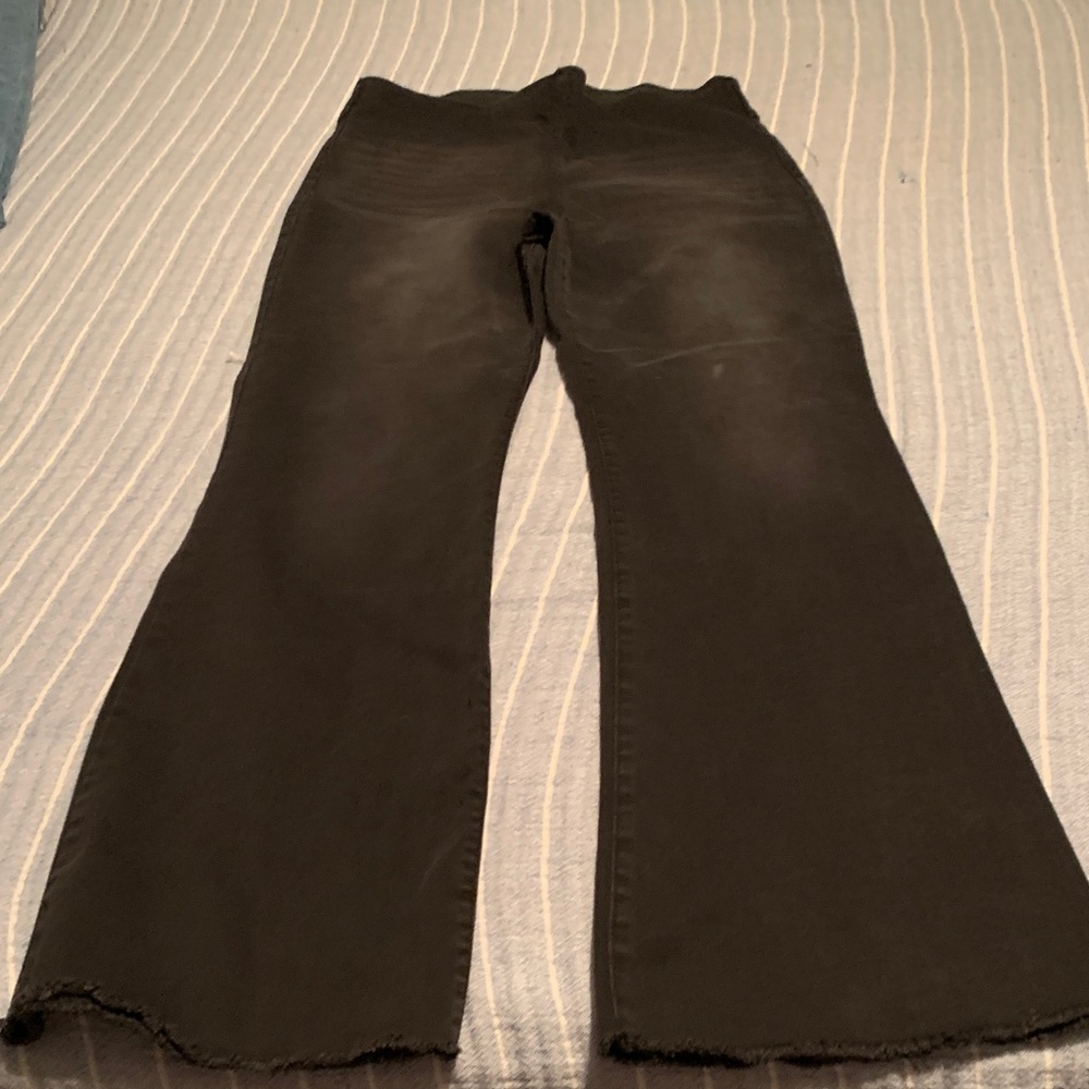 Knox Rose Black Flare Wide Leg Jeans